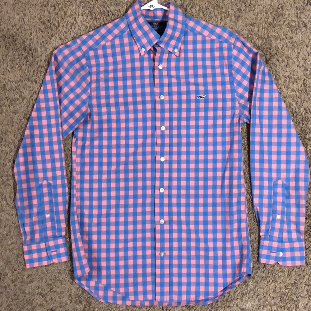 Vineyard Vines Plaid Button Down Small